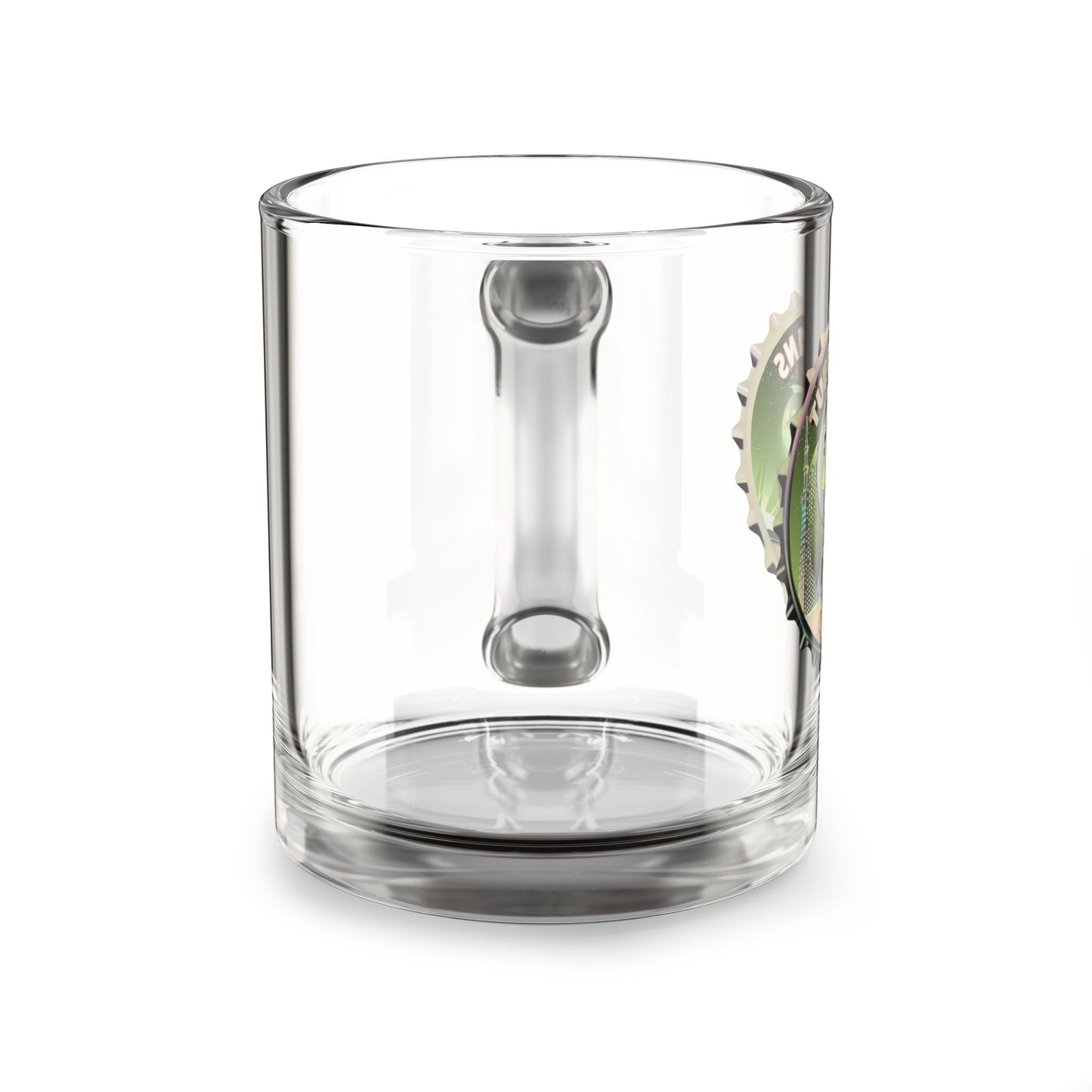 embrace the turtle brewsters mug, intentionally glass