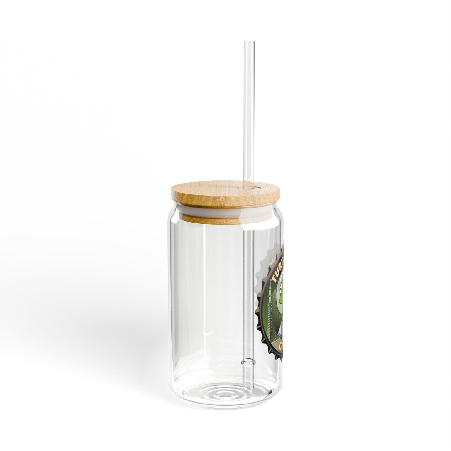 embrace the turtle brewsters coffee sipper glass