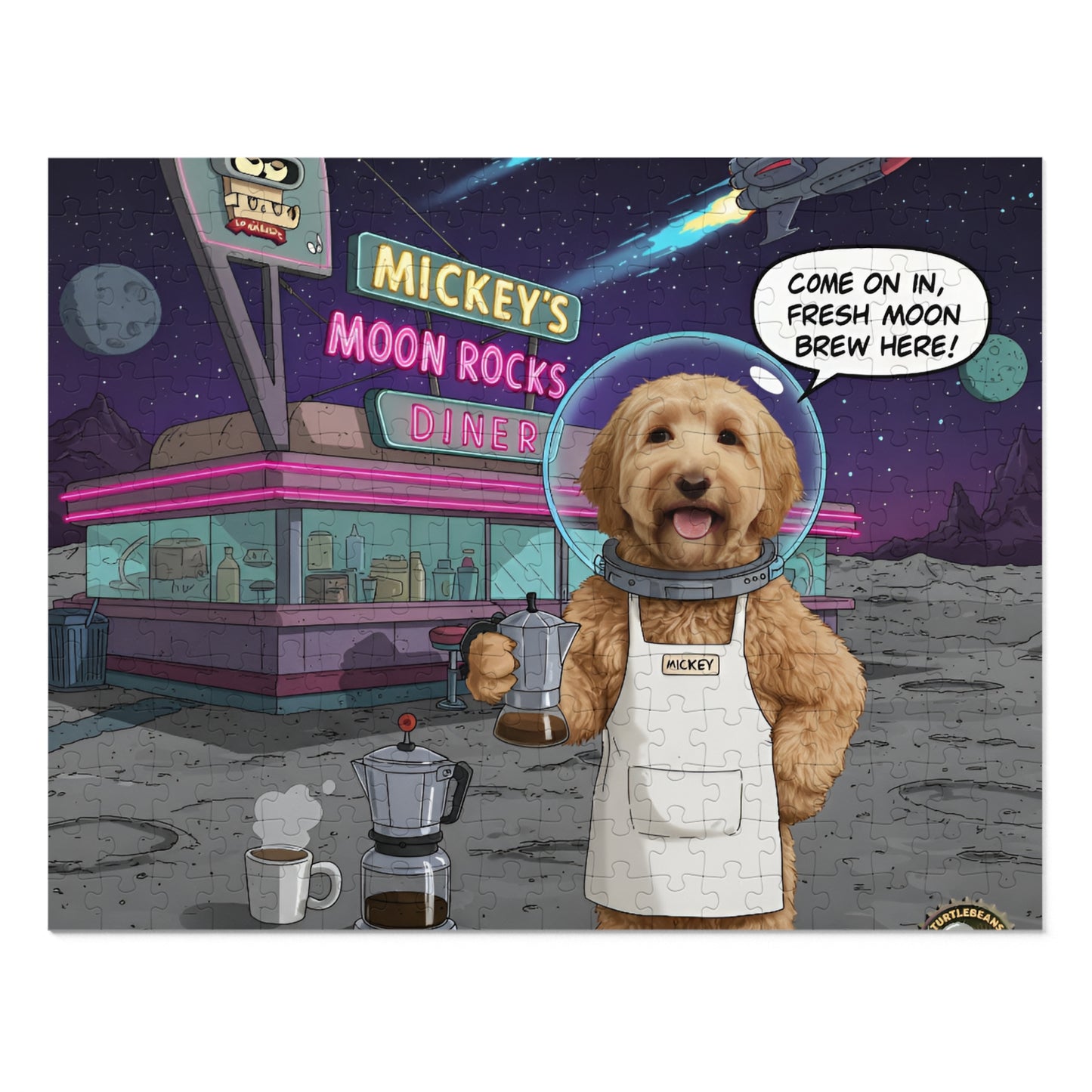 mickey’s moon rocks diner jigsaw puzzle