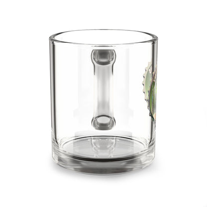 embrace the turtle brewsters mug, intentionally glass